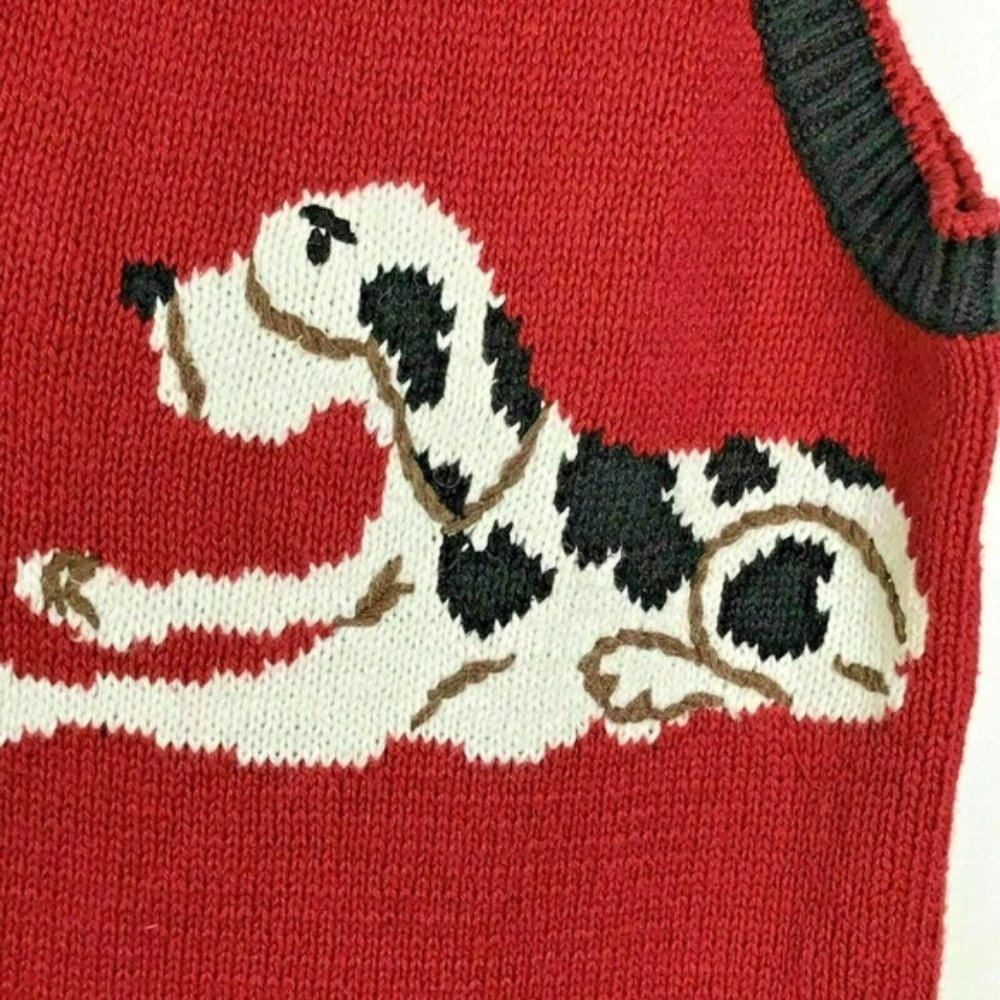 Capacity Vest Color Block Embroidered Dogs Button - Picture 5 of 8